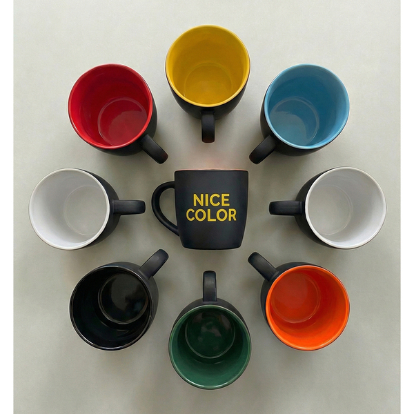 R85327.06 - Kubek ceramiczny Esla 345 ml, biały 