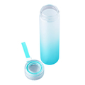 R08271.28 - Butelka szklana Invigorate 400 ml, jasnoniebieski 