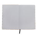 R64222 - Notatnik 145x210/100k kratka Salamanca, brązowy/biały 