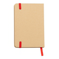 R64236.08 - Notatnik 90x140/80k kratka Lisboa Mini, czerwony/beżowy 