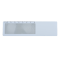 R64365 - Zakładka z lupą i linijką 8 cm, biały 
