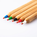 R73438.08 - Długopis bambusowy Chavez, czerwony 