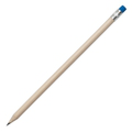 R73766.04 - Ołówek z gumką, niebieski/ecru 